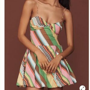 S/W/F Fitted Balloon Mini Dress